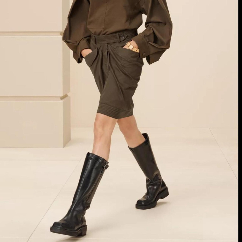 ZARA LIMITED EDITION KNEE HIGH LEATHER BOOTS. Brand new with tag. SIZE 7.5 - Picture 5 of 8
